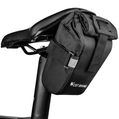 WEST BIKING YP0707249 Bicycle Folding Tail Bag Riding Equipment, YP0707249 (Black), YP0707249 (Gray)