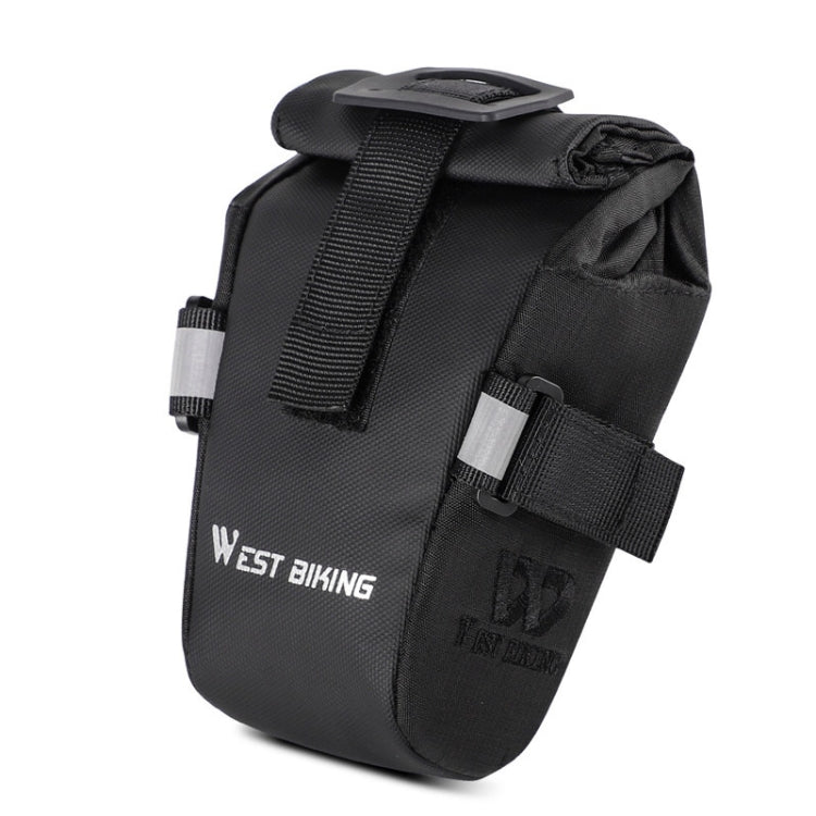 WEST BIKING YP0707249 Bicycle Folding Tail Bag Riding Equipment, YP0707249 (Black), YP0707249 (Gray)