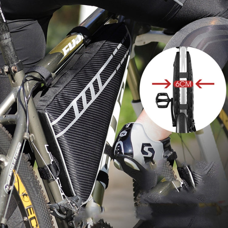 WEST BIKING  YP0707254 4L Bicycle Triangle Bag Mountain Bike Large Capacity Front Beam Reflective Waterproof Bag Riding Equipment, YP0707254