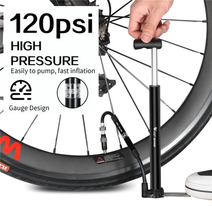 WEST BIKING High Pressure Bicycle Vertical Pump With Barometer, West Biking Vertical Pump