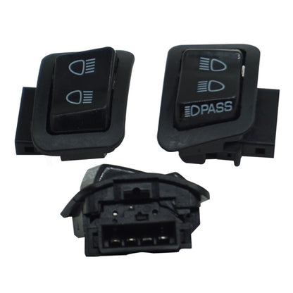 4 PCS Electric Car Scooter Motorcycle Far Near Dimming Lights With Overload Light Switch, Far Near Dimming Lights Switch