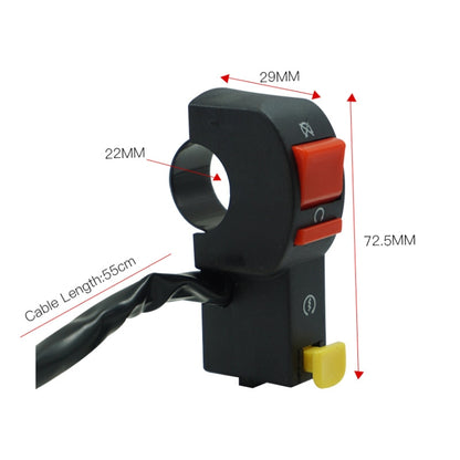 3 PCS Motorcycle Off-Road Vehicle ATV Accessories Hand Holder Headlight Flameout Start Switch, Headlight Flameout Start Switch