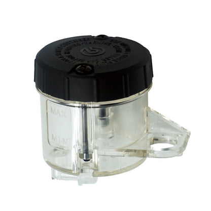 2 PCS Motorcycle Modified Parts Front Brake Oil Liquid Cup Direct Brake Pump Universal Oil Pot, Black, Transparent