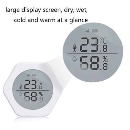 LQ-WS1 Tuya Smart Home Indoor Wireless Control Temperature And Humidity Sensor, LQ-WS1