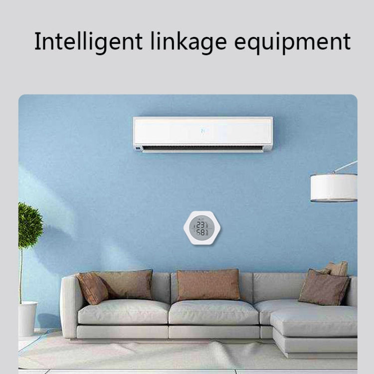 LQ-WS1 Tuya Smart Home Indoor Wireless Control Temperature And Humidity Sensor, LQ-WS1