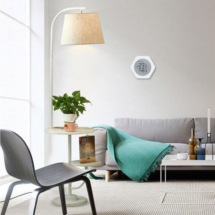 LQ-WS1 Tuya Smart Home Indoor Wireless Control Temperature And Humidity Sensor, LQ-WS1