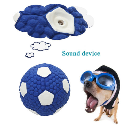 Dog Toy Latex Dog Bite Sound Ball Pet Toys, Large Tennis, Large  Rugby