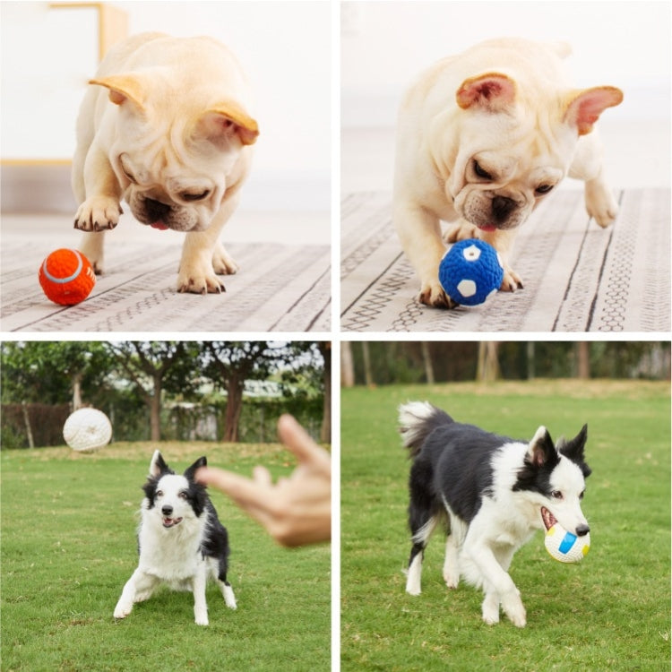 Dog Toy Latex Dog Bite Sound Ball Pet Toys, Large Tennis, Large  Rugby