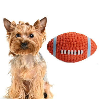 Dog Toy Latex Dog Bite Sound Ball Pet Toys, Large Tennis, Large  Rugby