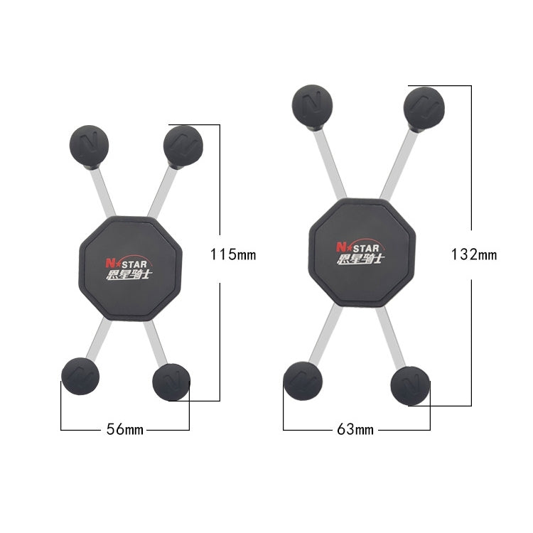 N-STAR N002 Motorcycle Bicycle Mobile Phone Bracket Riding Equipment, Large T Head, Small T Head, Large Tilted Head, Small Tilted Head, Large L Head, Small L Head, Large Long Ball Head, Small Long Ball Head