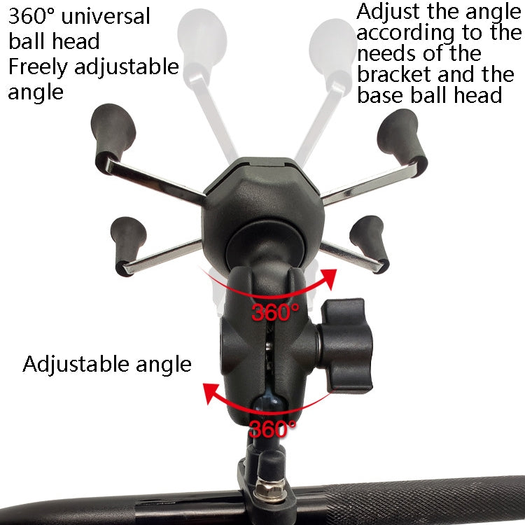N-STAR N002 Motorcycle Bicycle Mobile Phone Bracket Riding Equipment, Large T Head, Small T Head, Large Tilted Head, Small Tilted Head, Large L Head, Small L Head, Large Long Ball Head, Small Long Ball Head