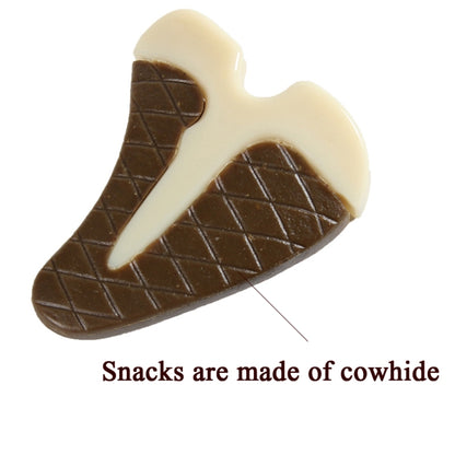 Pet Bite Resistant Toy Nylon Cowhide Molar Teeth Eating Play Bone Dog Toy, Small (Steak), Large (Steak), Small  (Chicken Wings), Large (Chicken Wings), Small  (Chicken Leg), Large  (Chicken Leg)