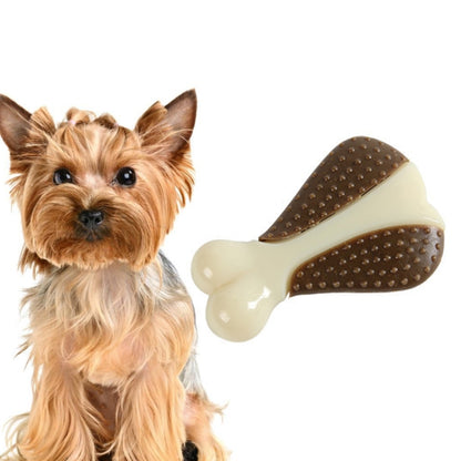 Pet Bite Resistant Toy Nylon Cowhide Molar Teeth Eating Play Bone Dog Toy, Small (Steak), Large (Steak), Small  (Chicken Wings), Large (Chicken Wings), Small  (Chicken Leg), Large  (Chicken Leg)
