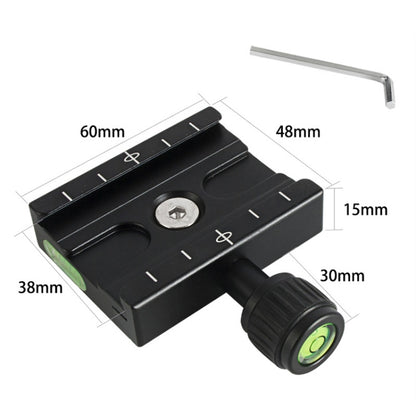 QR60 60mm Aluminum Alloy Quick Release Plate Clamp Base, QR60