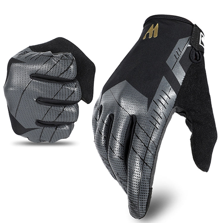 WEST BIKING YP0211207 Riding Full Finger Gloves Road Bike Mountain Bike Locomotive Shock Absorber Gloves, M, L, XL