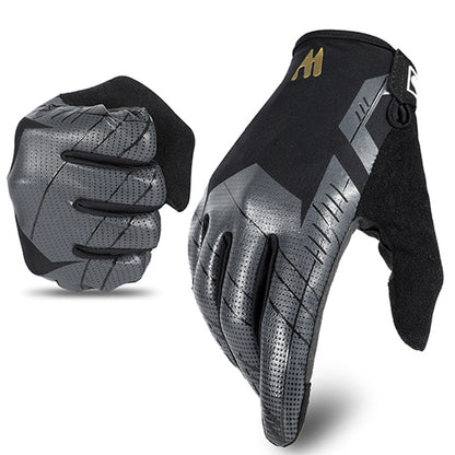 WEST BIKING YP0211207 Riding Full Finger Gloves Road Bike Mountain Bike Locomotive Shock Absorber Gloves, M, L, XL
