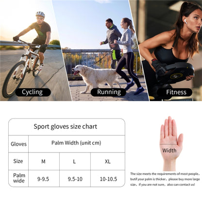 WEST BIKING YP0211207 Riding Full Finger Gloves Road Bike Mountain Bike Locomotive Shock Absorber Gloves, M, L, XL