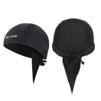 West Biking Summer Ice Silk Pirate Cap Riding Cap Men And Women  Outdoor Windproof Sunscreen Headgear, Windproof Sunscreen Headgear (Triangle Towel Black), Windproof Sunscreen Headgear (Triangle Towel Gray), Windproof Sunscreen Headgear (Tying Rope Bla...