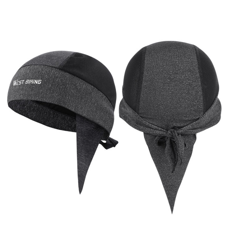 West Biking Summer Ice Silk Pirate Cap Riding Cap Men And Women  Outdoor Windproof Sunscreen Headgear, Windproof Sunscreen Headgear (Triangle Towel Black), Windproof Sunscreen Headgear (Triangle Towel Gray), Windproof Sunscreen Headgear (Tying Rope Bla...