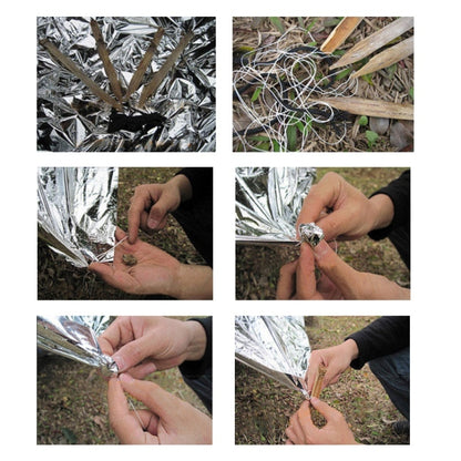 Outdoor Survival Emergency Insulation Blanket Gold Silver Double-Sided Moisture-Proof Mat, Size: 2.2x1.6m, 220x160cm