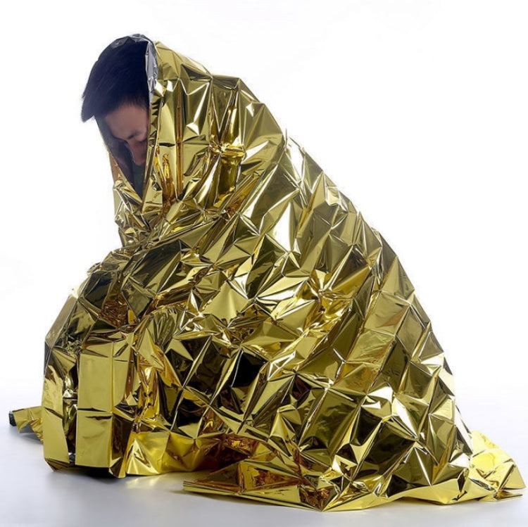 Outdoor Survival Emergency Insulation Blanket Gold Silver Double-Sided Moisture-Proof Mat, Size: 2.2x1.6m, 220x160cm