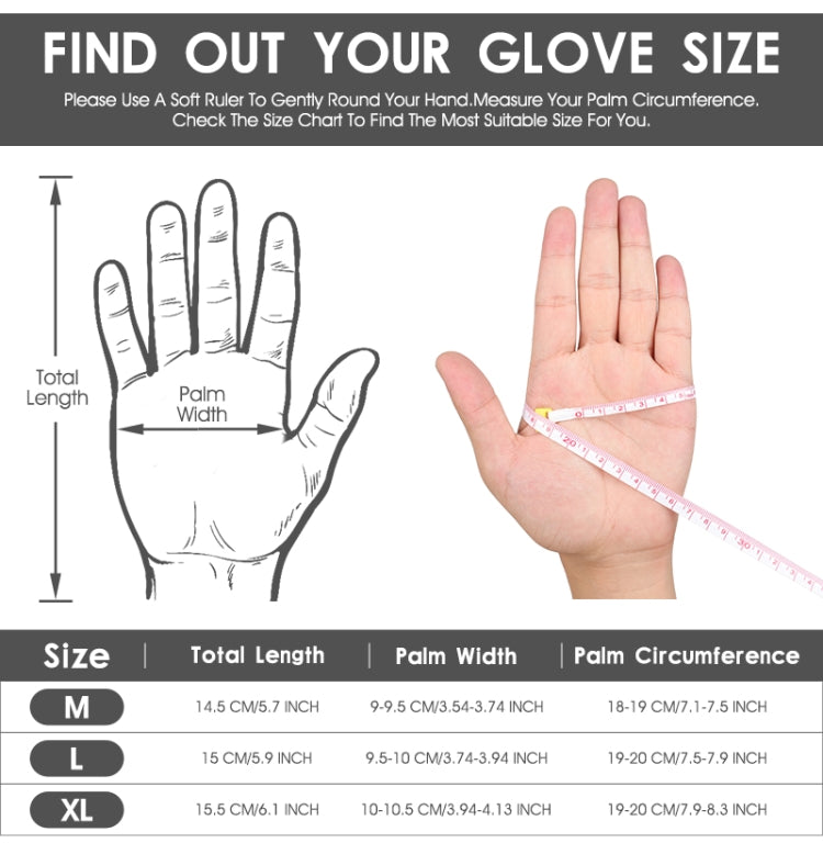 WEST BIKING YP0211210 Mountain Cycling Gloves Half Finger Breathable Anti-Slip Gloves Riding Equipment, M, L, XL