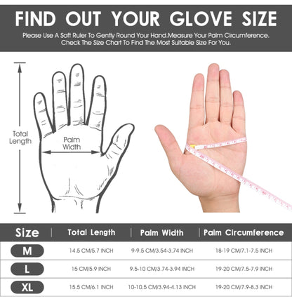 WEST BIKING YP0211210 Mountain Cycling Gloves Half Finger Breathable Anti-Slip Gloves Riding Equipment, M, L, XL