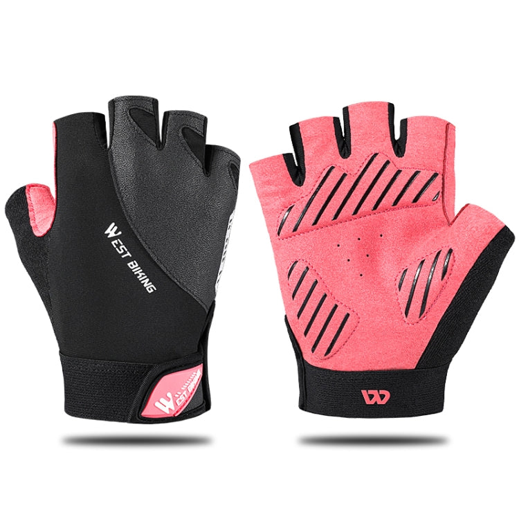 WEST BIKING YP0211210 Mountain Cycling Gloves Half Finger Breathable Anti-Slip Gloves Riding Equipment, M, L, XL