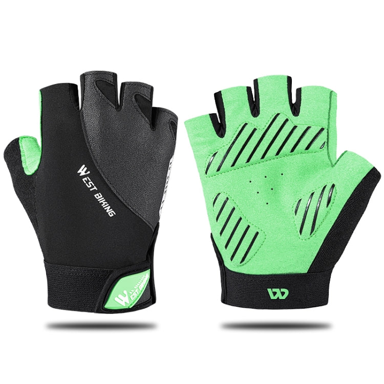WEST BIKING YP0211210 Mountain Cycling Gloves Half Finger Breathable Anti-Slip Gloves Riding Equipment, M, L, XL