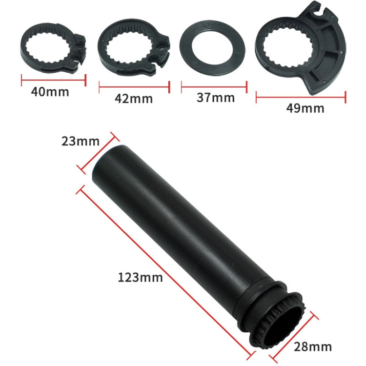 5 Sets Motorcycle Modified Fittings Handlebar Cover Throttle Core Fracture, YQ-001-Black
