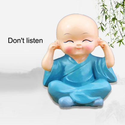 In Car Cute Four Little Monks Ornaments Car Interior Decorations Specification：, Not Swing