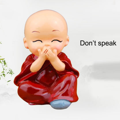 In Car Cute Four Little Monks Ornaments Car Interior Decorations Specification：, Not Swing