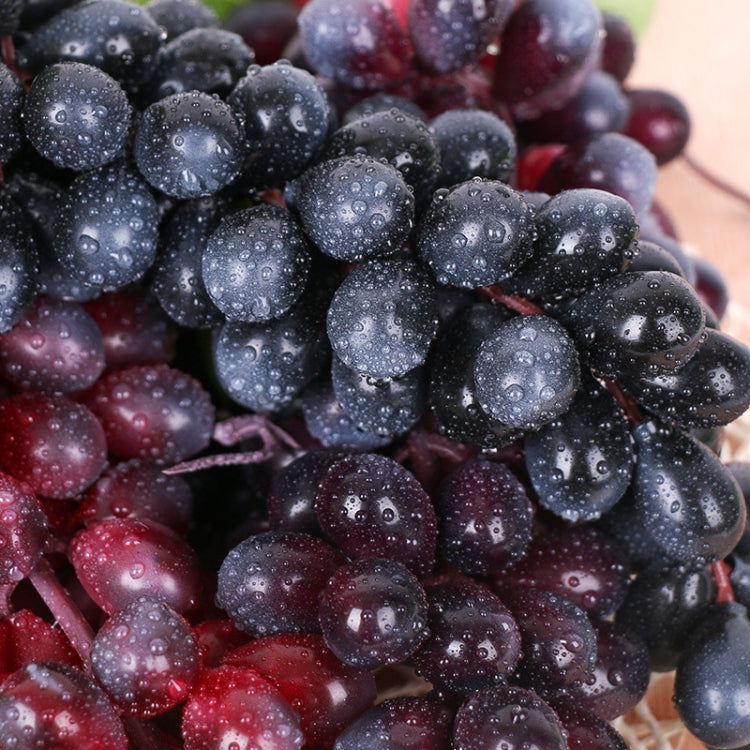 Simulation Fruit Simulation Grapes PVC with Cream Grape Shoot Props, 4 Bunches 36 Black Grapes, 4 Bunches 36 Green Grapes, 4 Bunches 36 Red Grapes, 4 Bunches 36 Grain Agate Grapes, 4 Bunches 36 Purple Grapes, 4 Bunches 60 Black Grapes...