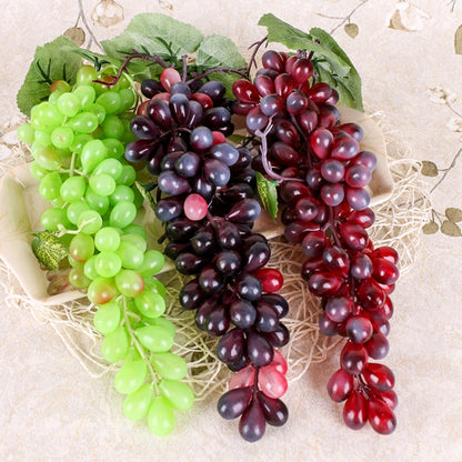 Simulation Fruit Simulation Grapes PVC with Cream Grape Shoot Props, 4 Bunches 36 Black Grapes, 4 Bunches 36 Green Grapes, 4 Bunches 36 Red Grapes, 4 Bunches 36 Grain Agate Grapes, 4 Bunches 36 Purple Grapes, 4 Bunches 60 Black Grapes...