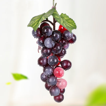 Simulation Fruit Simulation Grapes PVC with Cream Grape Shoot Props, 4 Bunches 36 Black Grapes, 4 Bunches 36 Green Grapes, 4 Bunches 36 Red Grapes, 4 Bunches 36 Grain Agate Grapes, 4 Bunches 36 Purple Grapes, 4 Bunches 60 Black Grapes...
