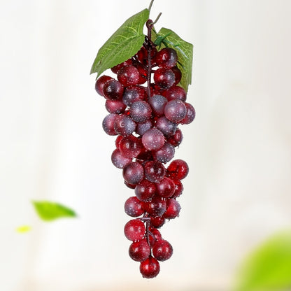 Simulation Fruit Simulation Grapes PVC with Cream Grape Shoot Props, 4 Bunches 36 Black Grapes, 4 Bunches 36 Green Grapes, 4 Bunches 36 Red Grapes, 4 Bunches 36 Grain Agate Grapes, 4 Bunches 36 Purple Grapes, 4 Bunches 60 Black Grapes...