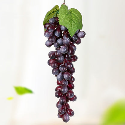 Simulation Fruit Simulation Grapes PVC with Cream Grape Shoot Props, 4 Bunches 36 Black Grapes, 4 Bunches 36 Green Grapes, 4 Bunches 36 Red Grapes, 4 Bunches 36 Grain Agate Grapes, 4 Bunches 36 Purple Grapes, 4 Bunches 60 Black Grapes...