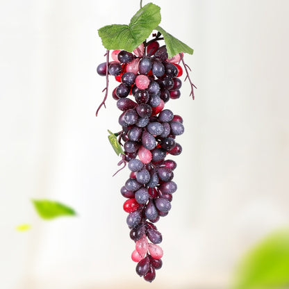 Simulation Fruit Simulation Grapes PVC with Cream Grape Shoot Props, 4 Bunches 36 Black Grapes, 4 Bunches 36 Green Grapes, 4 Bunches 36 Red Grapes, 4 Bunches 36 Grain Agate Grapes, 4 Bunches 36 Purple Grapes, 4 Bunches 60 Black Grapes...