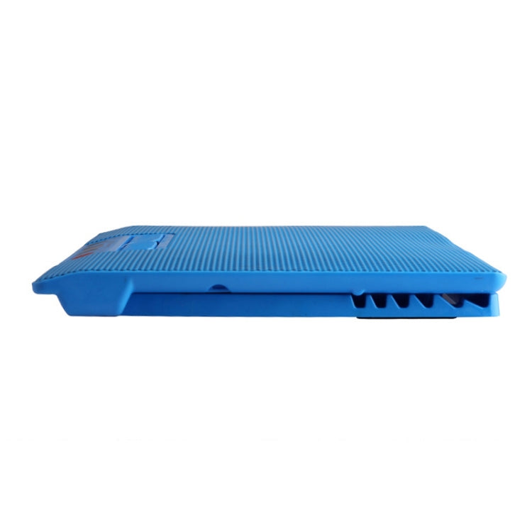 NUOXI M8 Laptop Radiator Multi-Angle Adjustment Six Fan Touch Screen Button Bracket, Blue, Black
