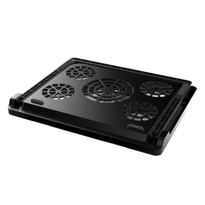 NUOXI S500 Double Switch Control Laptop Radiator Five-Fan Multi-Angle Adjustment Computer Base without Speed Regulation