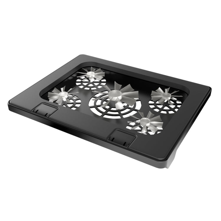 NUOXI S500 Double Switch Control Laptop Radiator Five-Fan Multi-Angle Adjustment Computer Base without Speed Regulation