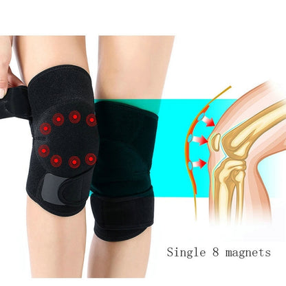 Tourmaline Self-Heating Sports Knee Pads Far Infrared Magnet Moxibustion Warm Knee Pads, Self-Heating Sports Knee Pads