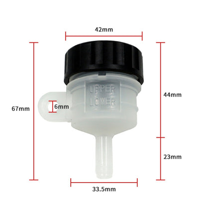 4 PCS Motorcycle Skyline Rear Brake Pump Split Oil Pot Small Oil Cup, Straight Mouth, Oblique Mouth