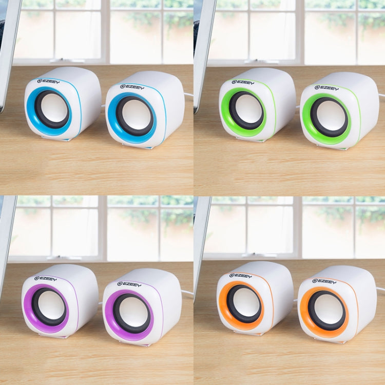 YEEZE A1 Multimedia USB2.0 Desktop Speaker Mini Computer Notebook Speaker, White Blue, White Green, White Purple, White Orange, Black Blue, Black Green, Black Purple, Black Prange, Electroplated Black Gold, Electroplated White, Electroplated Black...