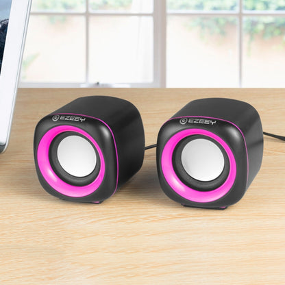 YEEZE A1 Multimedia USB2.0 Desktop Speaker Mini Computer Notebook Speaker, White Blue, White Green, White Purple, White Orange, Black Blue, Black Green, Black Purple, Black Prange, Electroplated Black Gold, Electroplated White, Electroplated Black...