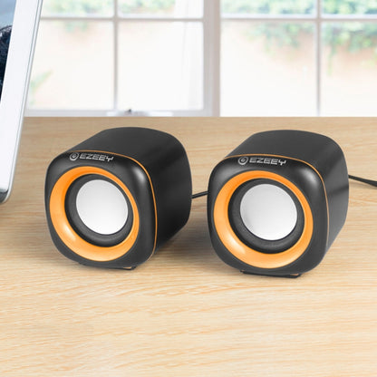 YEEZE A1 Multimedia USB2.0 Desktop Speaker Mini Computer Notebook Speaker, White Blue, White Green, White Purple, White Orange, Black Blue, Black Green, Black Purple, Black Prange, Electroplated Black Gold, Electroplated White, Electroplated Black...