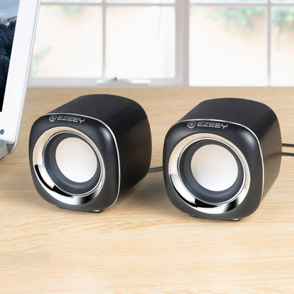 YEEZE A1 Multimedia USB2.0 Desktop Speaker Mini Computer Notebook Speaker, White Blue, White Green, White Purple, White Orange, Black Blue, Black Green, Black Purple, Black Prange, Electroplated Black Gold, Electroplated White, Electroplated Black...