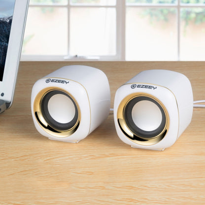YEEZE A1 Multimedia USB2.0 Desktop Speaker Mini Computer Notebook Speaker, White Blue, White Green, White Purple, White Orange, Black Blue, Black Green, Black Purple, Black Prange, Electroplated Black Gold, Electroplated White, Electroplated Black...