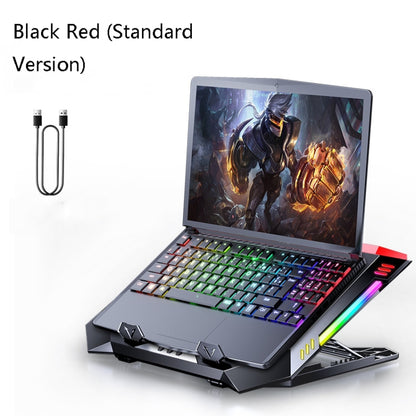 MC X500 Laptop Radiator Heightening Bracket Cooling Base, Black Red Standard Version, Sea Blue Standard Version