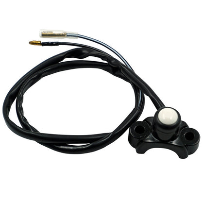 Motorcycle Modification Self-Locking Single Switch Headlight Fog Light Brake Light Emergency Light Switch, Black Button, Red Button, White Button, Blue Button
